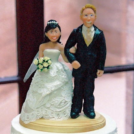 Cake Sculpture Rendering of Me & My Husband