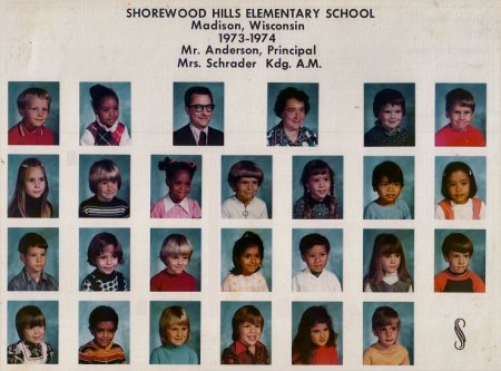 1973-74 Grade K (AM) Mrs. Schrader