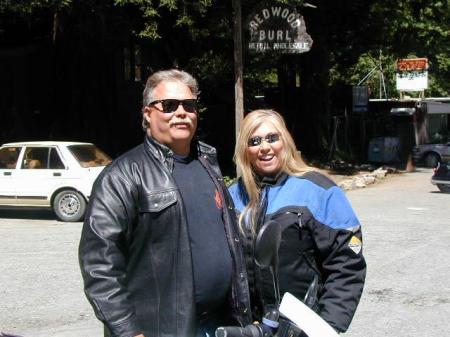 Paul and I on a motorcycle run