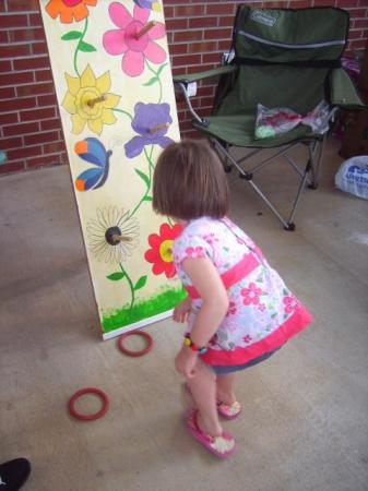 Sydney playing the Ring Toss