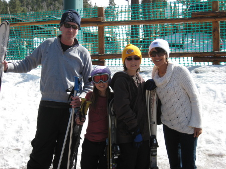 skiing with the family