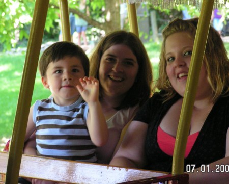 Kyle, me, and my sister at the ZOO!