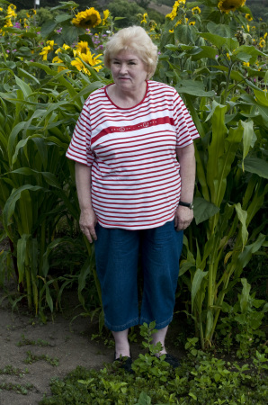 My mom in Half Moon Bay, CA - Aug. 9th, 2008