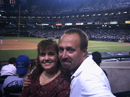 Patti & Terry at Dback game