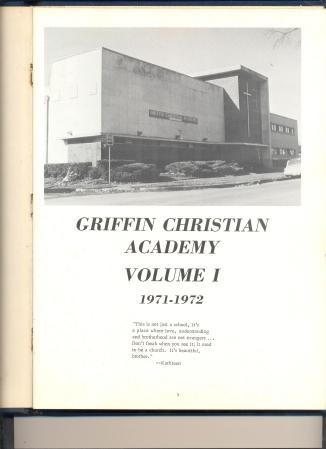 Griffin Christian Academy 1973-1974