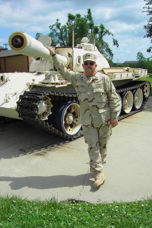 CDR Lyons & Iraqi Tank