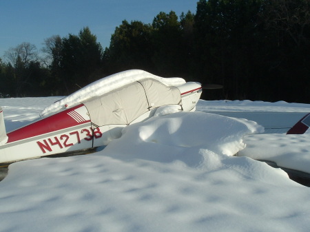 My Plane in the snow