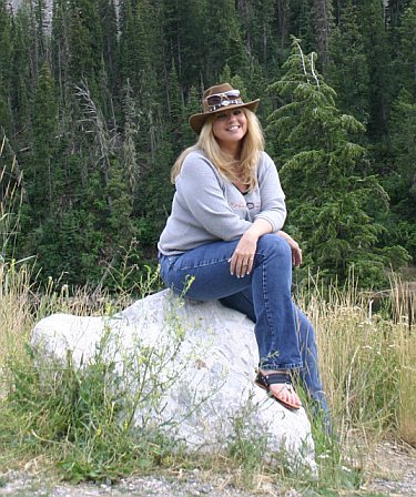 Donna near the Snake River, Idaho