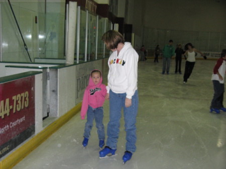 Me and the little one ice skating