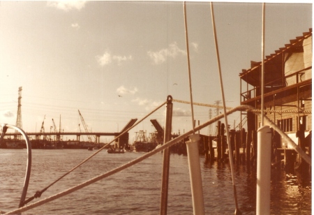 Sailing into Kemah in the good old days.