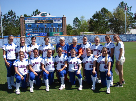 Marleen, Rodgers and the 2007 Gator Softball T