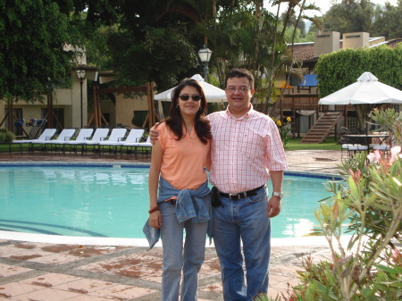 with my wife in Antigua Guatemala