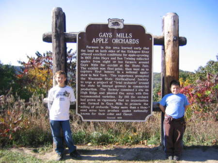 The boys at Gays Mills, WI 10.4.08