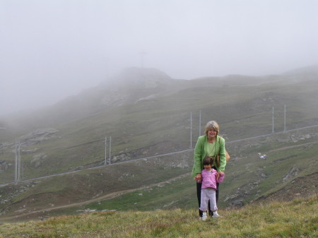 On a mountain in Zermatt, Switzerland