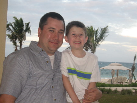 Me and Connor in St. Maarten