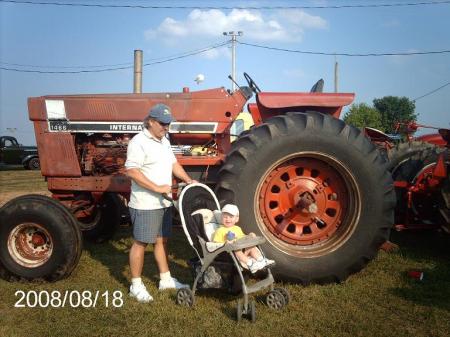 Granddaddy Enoch and Alex at fair