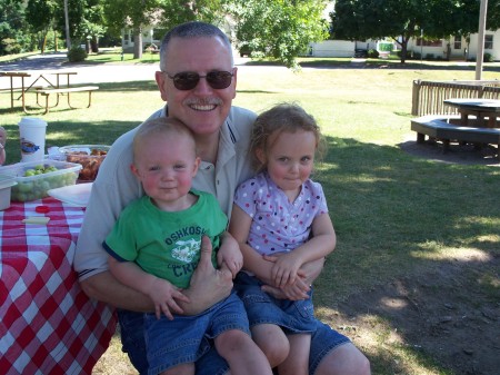 Grandpa with Collin & Maddie