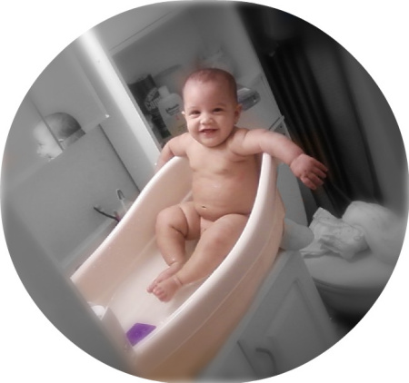 darius taking a bath