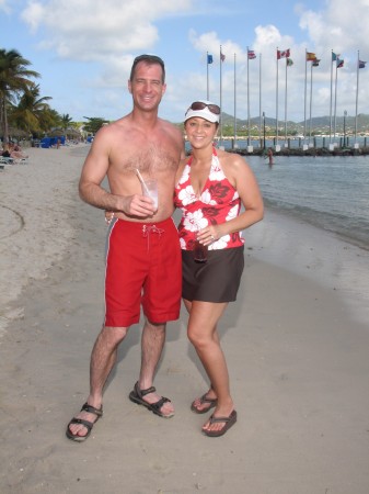 Bryan & I on our Honeymoon in St. Lucia,2008