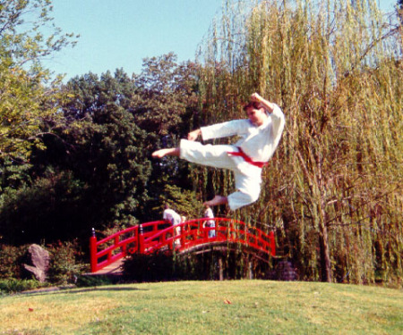 Just before my black belt test in 1994