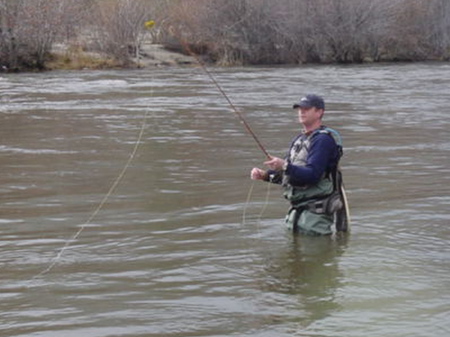 flyfishing on the upper Kern River - 2/08