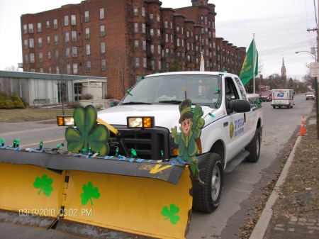 truck drove in utica st pattys parade