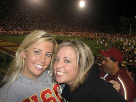 Bryanna and Brooke USC game