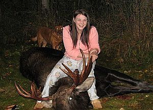 Kati and this year's moose
