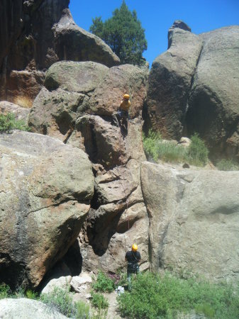 Doing a little sport climbing in CO.