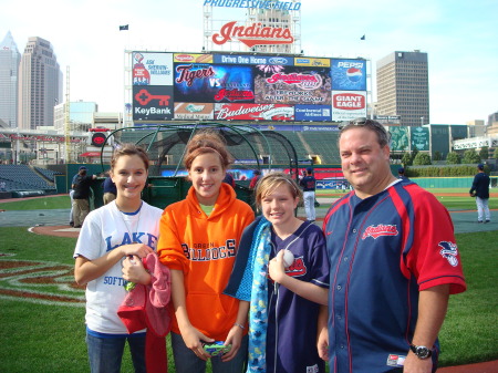Taylor and Friends at Tribe batting practice
