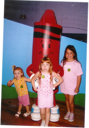 My girls at the crayola factory  Aug,08