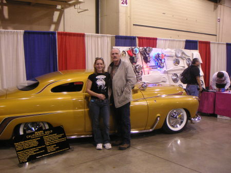 my husband Bill and me with his show car