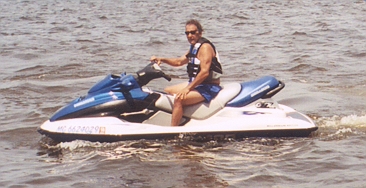 Jet skiing on Portage Lake