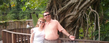 Laura, my wife, and I on a Carnival Cruise