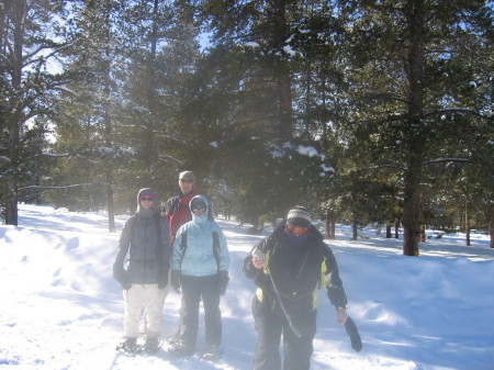 snowshoeing