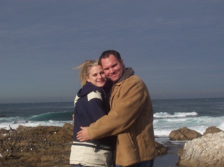 My Husband, Mark, and I in Carmel... (I was pregnant)