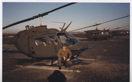 My helicopter in Germany in 1988