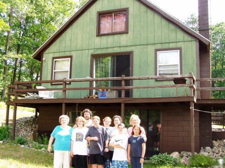 The clan at the cabin "up north"