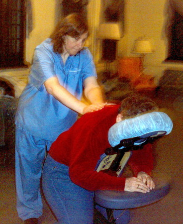 Me performing a massage--want one?