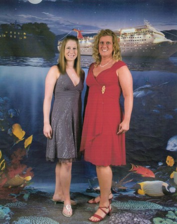 My daughter Casey and I on Formal Night-Bahamas Cruise 4/07