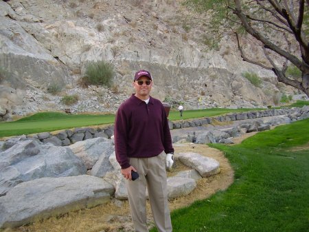 Coming off the 17 hole at the Arnold Palmer at the PGA West 1 week before the Bob Hope Classic.