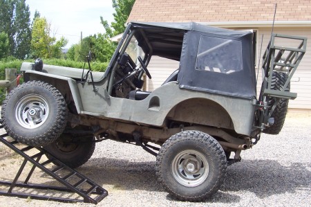 Jeep on the ramp