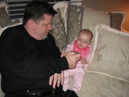 Brother John with his great neice Miss Lydia