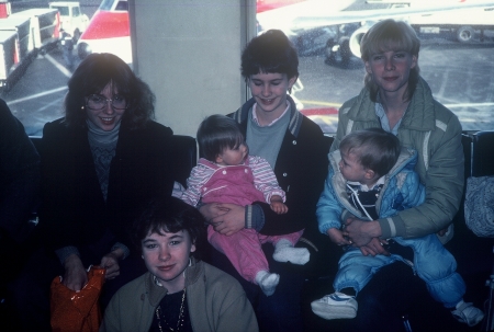 Ann, Trish, Sarah, Mec, Toni & Alec 1984