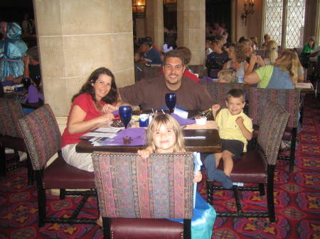 Eating Dinner at Cinderella's Castle