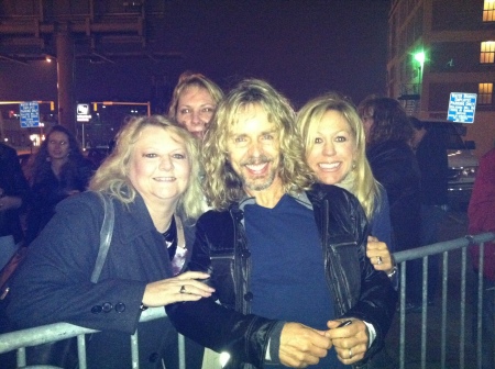 with Tommy Shaw. April 8, 2011. Dawn, Barb, Me
