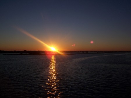 Sunset over the Matanzas River FL.