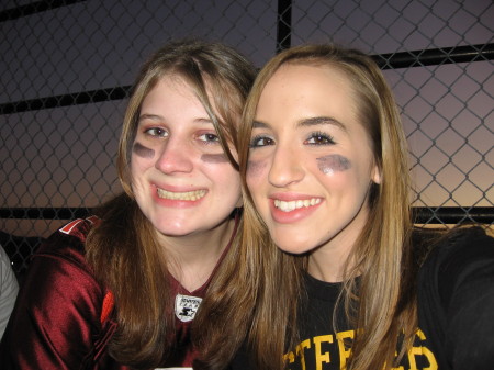 Emily and her friend Liz for Spirit Week