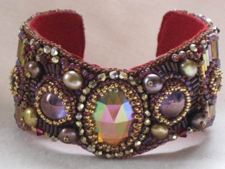 Carole Lombard Embroidery Cuff Bracelet