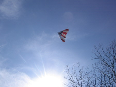 Alex & Tim flying a kite...